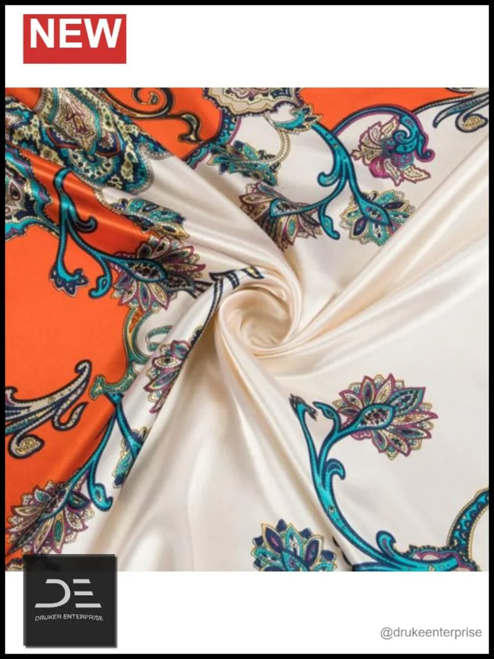 Silky Soft Polyester Square Head Scarf 35 Inches Fashion Bandana